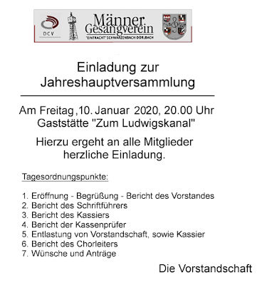 Einladung JHV2019